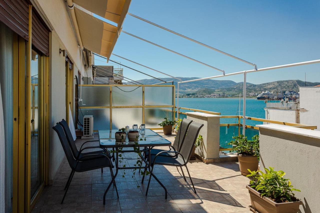 Cozy Seaside Penthouse With Sea & Mountain View. Apartment Volos Luaran gambar