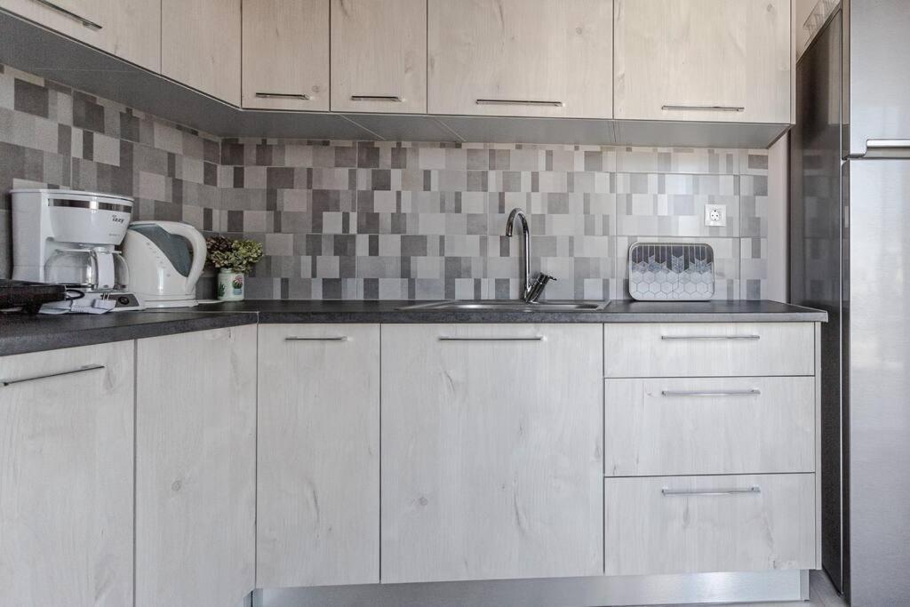 Cozy Seaside Penthouse With Sea & Mountain View. Apartment Volos Luaran gambar