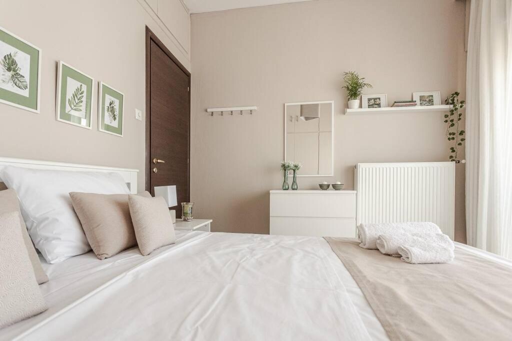 Cozy Seaside Penthouse With Sea & Mountain View. Apartment Volos Luaran gambar