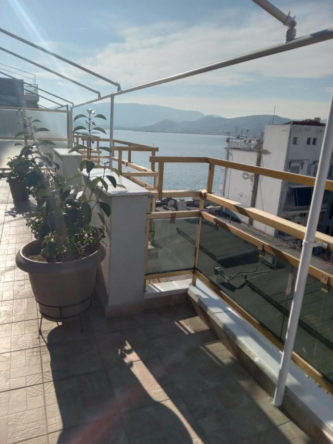 Cozy Seaside Penthouse With Sea & Mountain View. Apartment Volos Luaran gambar